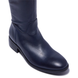 Carl Scarpa Ashby Navy Leather Boots